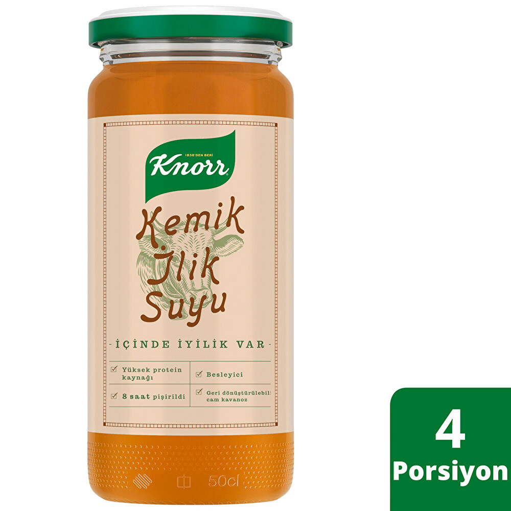 Knorr Cam Kavanoz Kemik İlik Suyu 4 Posiyon 480 ml Hazır Çorba ve Bulyon Fiyatı