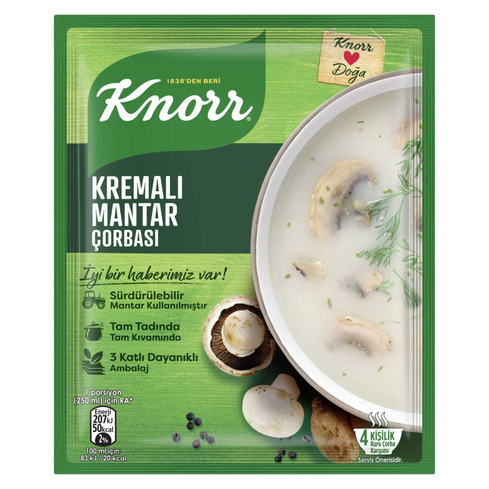 Knorr Çorba 63 gr 12'li Paket Kremalı Mantar Konserve, Sos, Hazır Yemek Fiyatı