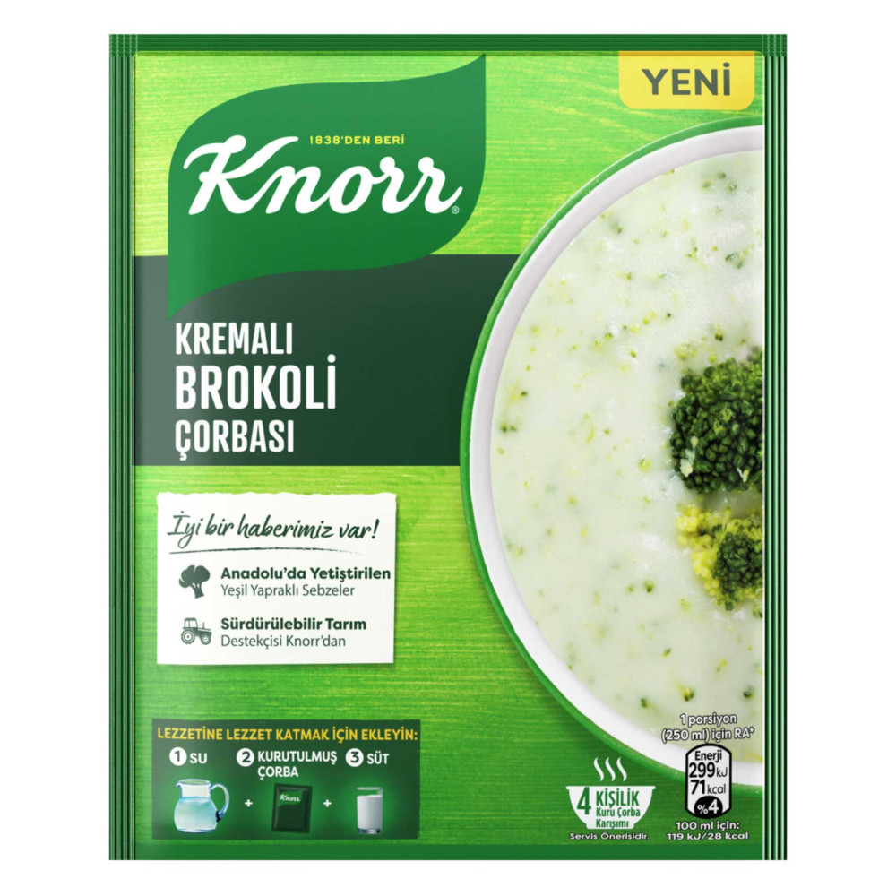 Knorr Çorba 70 gr 12'li Paket Kremalı Brokoli