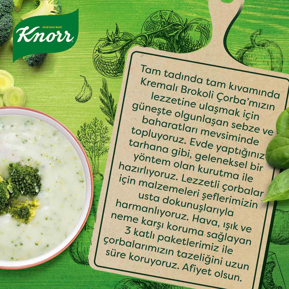 Knorr Çorba 70 gr 12'li Paket Kremalı Brokoli