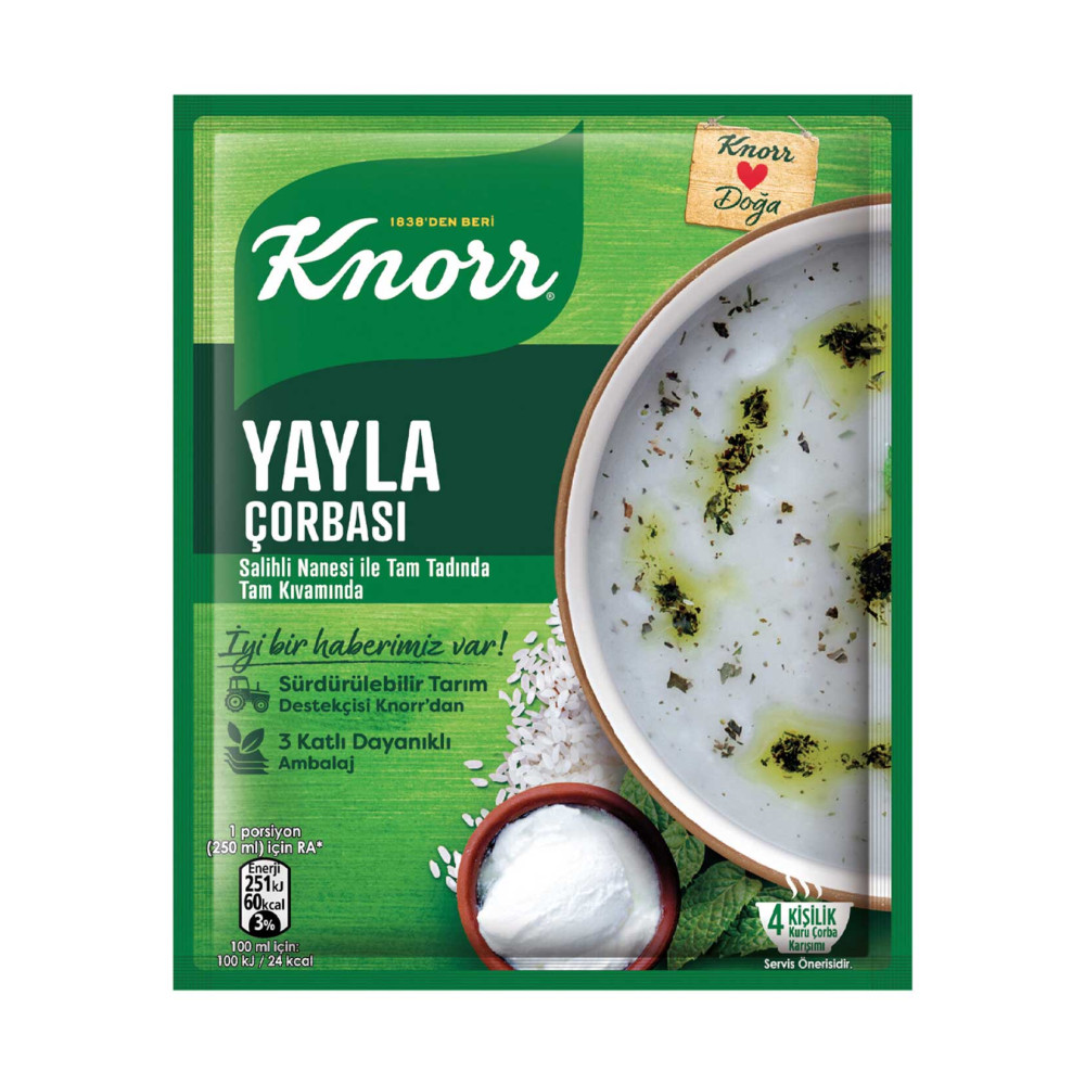 Knorr Çorba 72 gr 12'li Paket Yayla Konserve, Sos, Hazır Yemek Fiyatı
