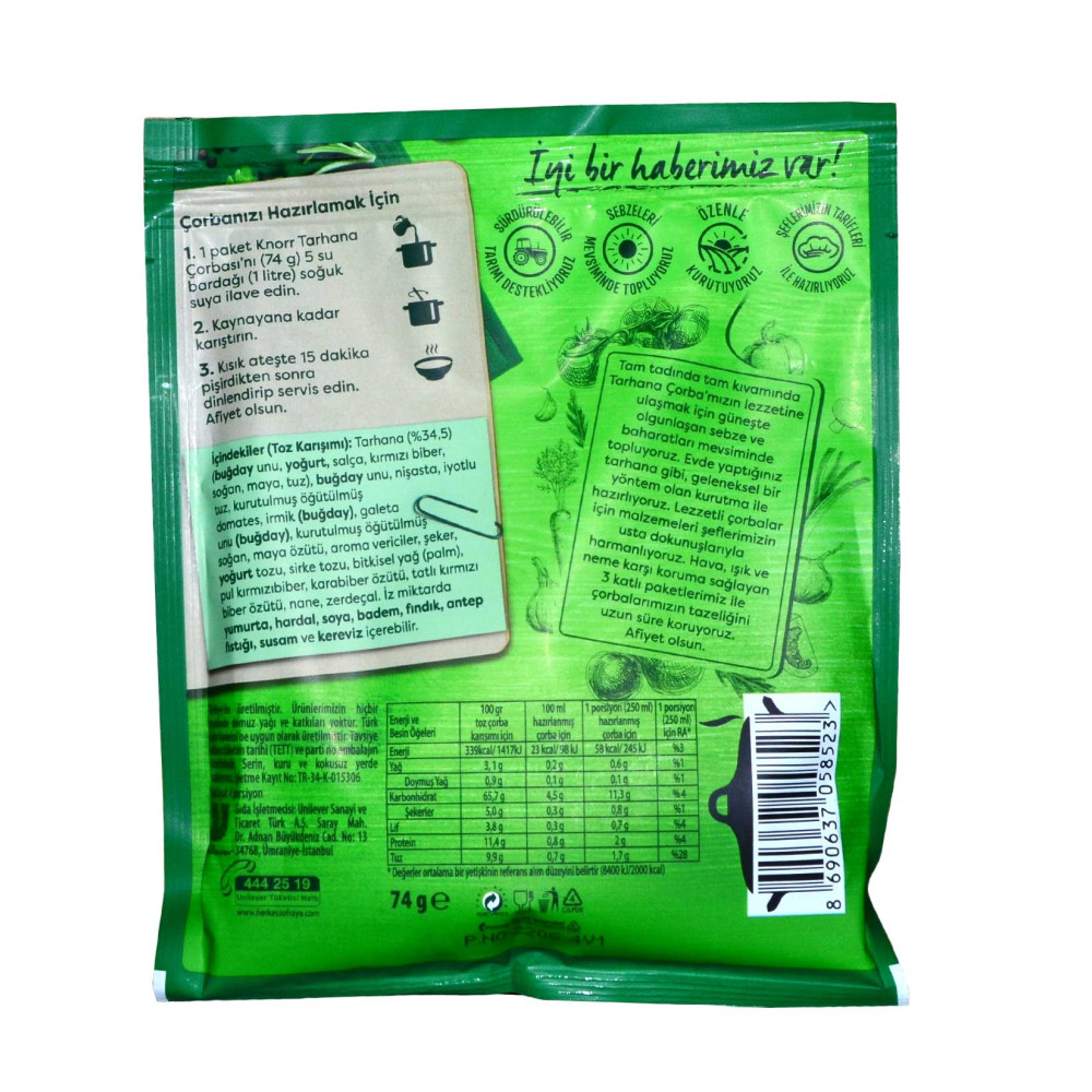 Knorr Çorba 74 gr 12'li Paket Tarhana