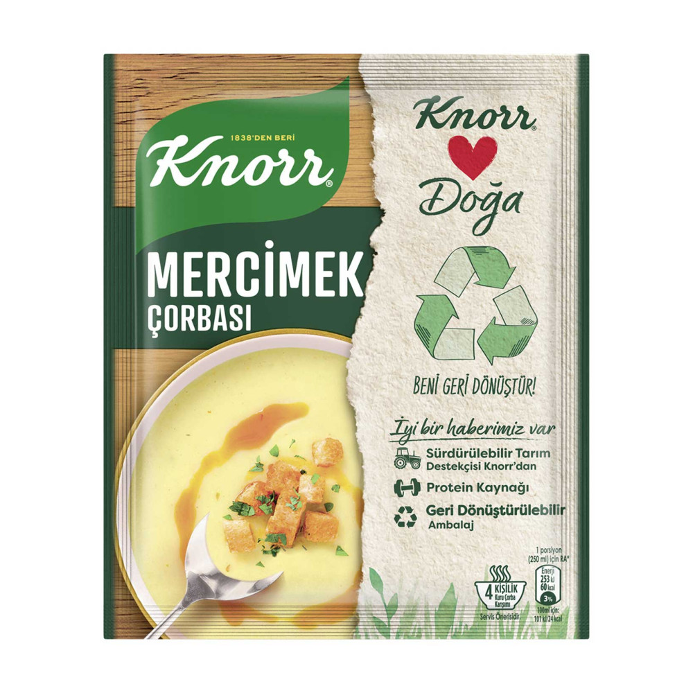Knorr Çorba 76 gr 12'li Paket Mercimek Konserve, Sos, Hazır Yemek Fiyatı