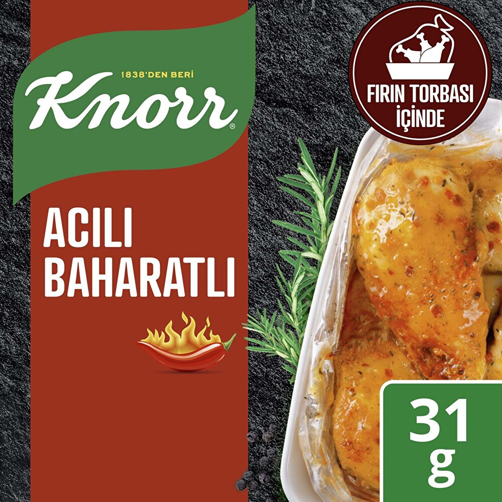 Knorr Fırında Tavuk Çeşnisi Acılı Baharatlı 31 g Hazır Çorba ve Bulyon Fiyatı