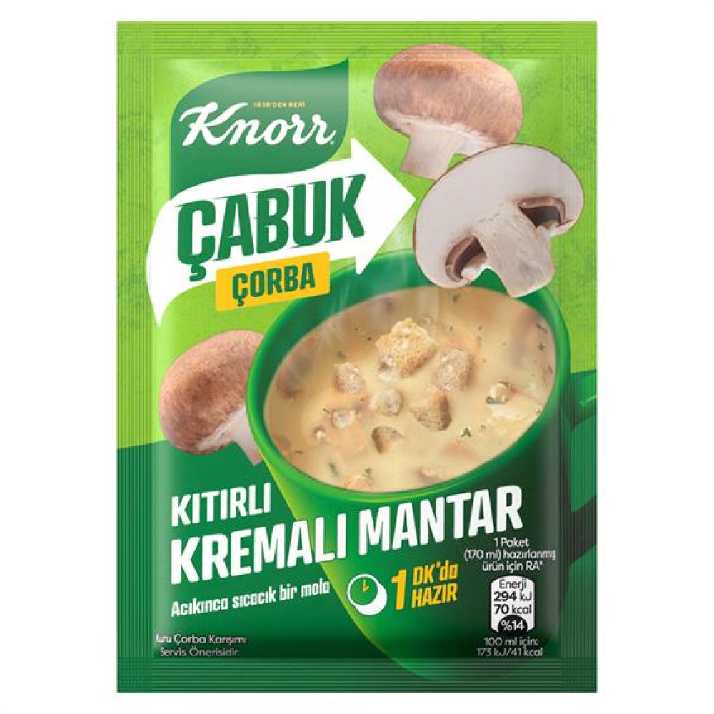 Knorr Kremalı Mantar Çabuk Çorba 19 gr Hazır Çorba ve Bulyon Fiyatı