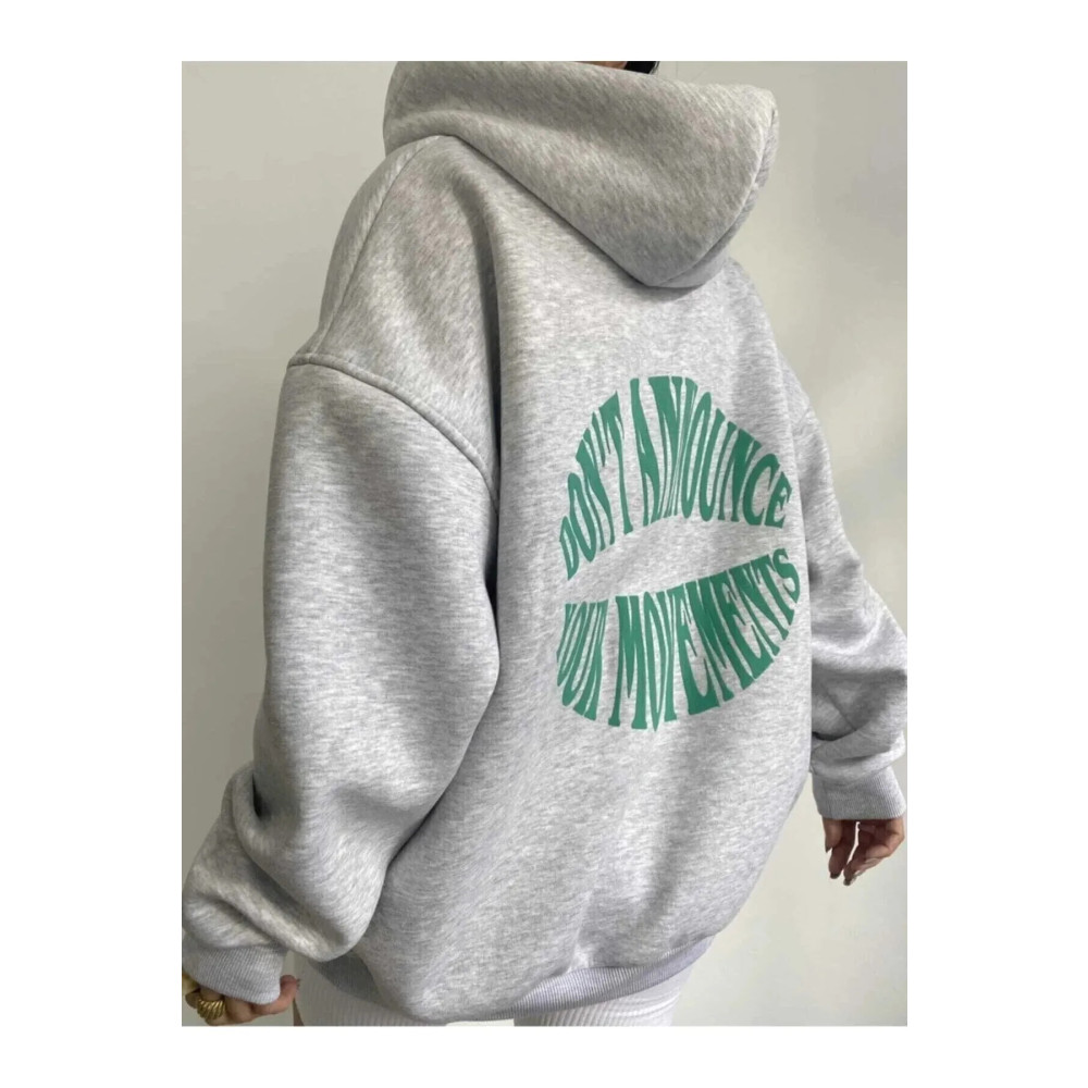 Know Dont Hoodie Sweatshirt Grimenaj XL Beden Bayan Sweatshirt Fiyatı