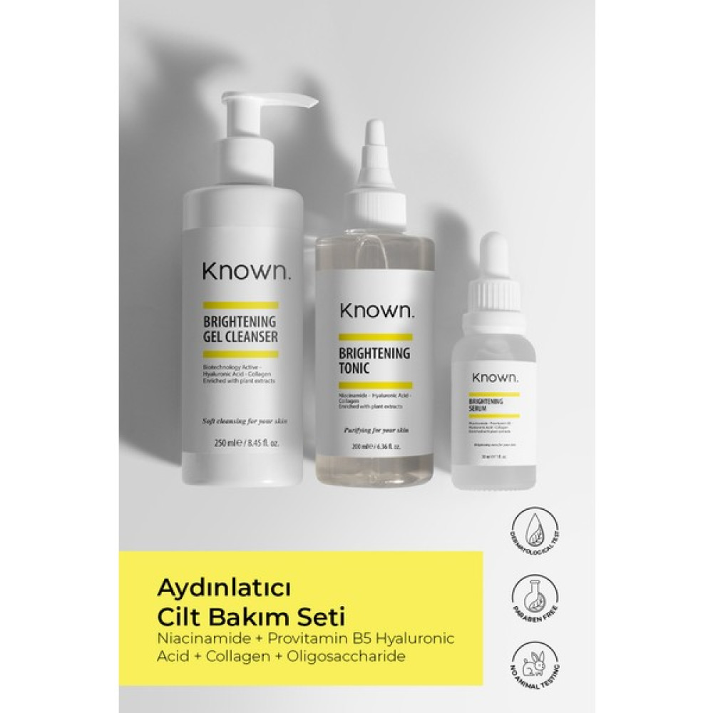 Known. Known Aydınlatıcı Set ( Niacinamide &Hyaluronic Acid & Collagen ) Cilt ve Yüz Bakımı Fiyatı