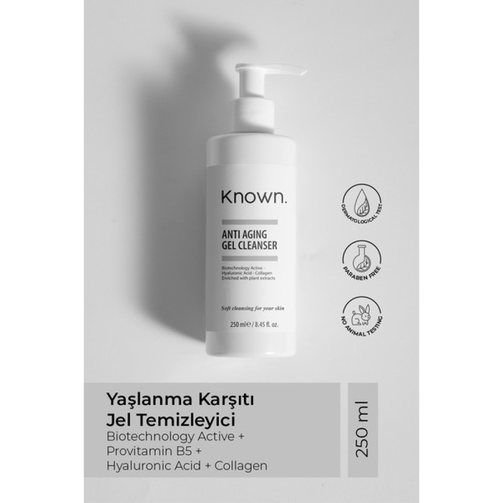 Known. Known Jel Temizleyici 250 ml (Biotechnology Active + Hyaluronic Acid + Collagen) Cilt Temizleme ve Peeling Fiyatı
