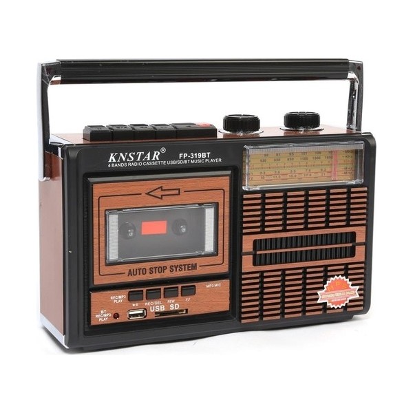 Knstar Fp-319U Retro Nostaji Radyo Kaset Çalar - Kahverengi Diğer Fiyatı
