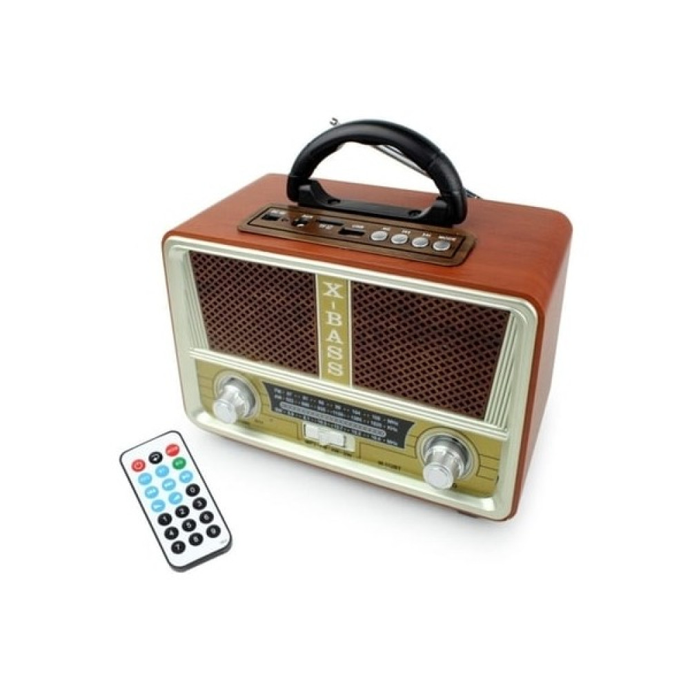 Knstar M-112BT Nostaljik Ahşap Retro Radyo Bluetooth Fm-Sd-Aux-Us - Açık Kahverengi Oto Boyaları Fiyatı