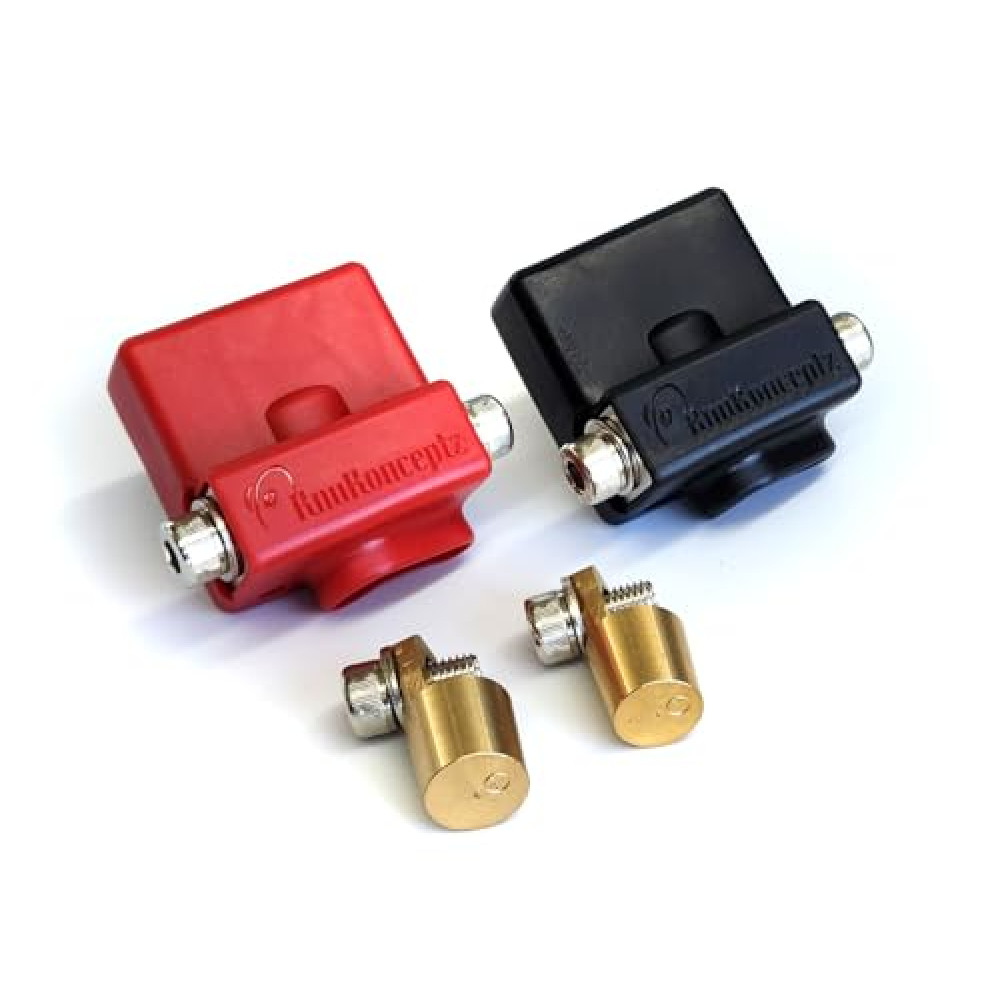 KnuKonceptz Ultimate Battery Terminal v2 Pair- Positive and Negative with Vertical Top Post Adapters