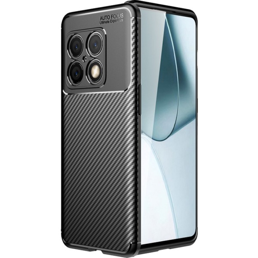 Kny One Plus 10 Pro Kılıf Karbon Desenli Lux Negro Silikon - Siyah Cep Telefonu Kılıfı Fiyatı