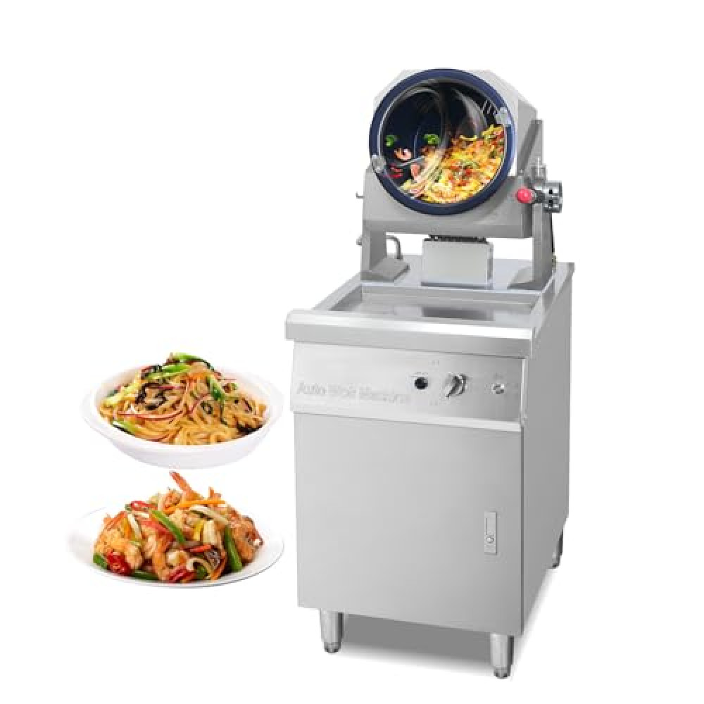Koalalko Automatic Cooker with water spray,Automatic 360° Stir Fry Cooker,Automatic Cooking Machine,Drum Type Stir Frying Machine,Auto Cooking Wok Fried Machine (Natural Gas, Floorstanding)