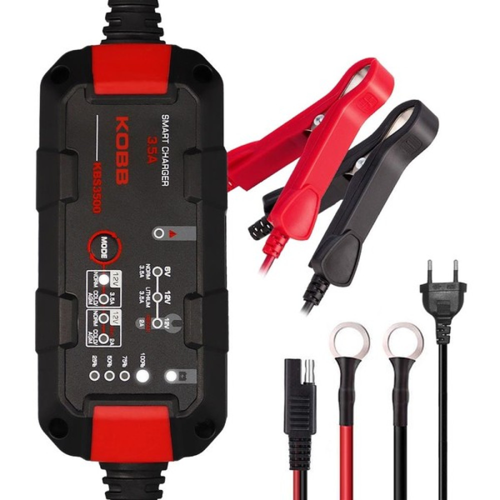Kobb KBS3500 6 V / 12 V 60 Ah Akıllı Akü Şarj ve Akü Bakım Cihazı Akü Şarj Edici Fiyatı