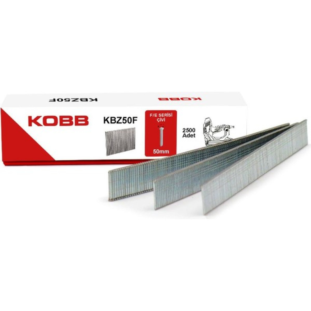 Kobb KBZ50F 50 mm 2500 Adet F/e/j/8 Serisi Ağır Hizmet Tipi Kesik Başlı Çivi Elektrikli El Aletleri Fiyatı