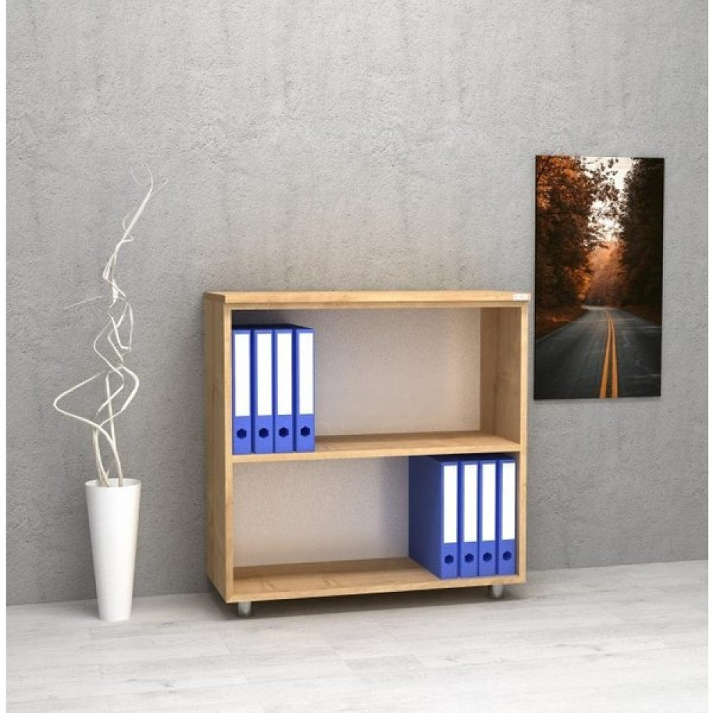 Kobiç Dosya Dolabı Açık Raflı 80 x 35 x 80 cm - Açık Meşe Evrak Dolabı Fiyatı