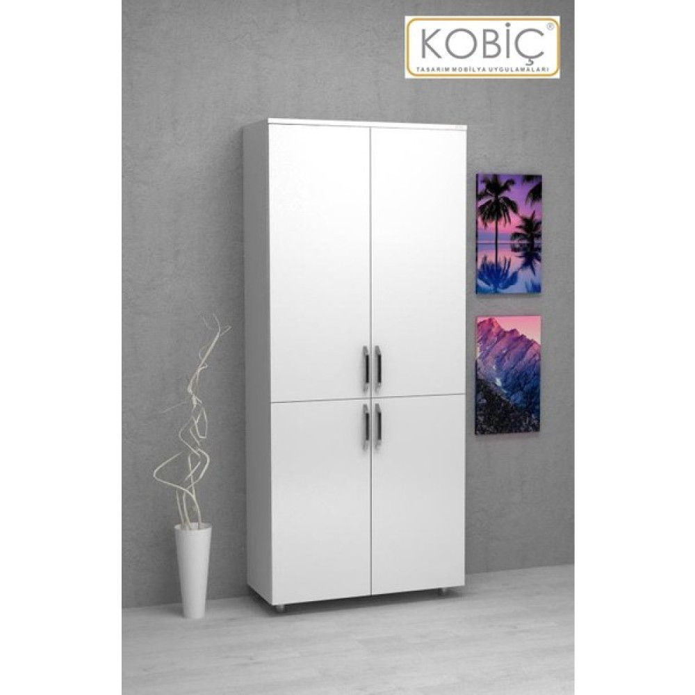 Kobiç Dosya Dolabı Tam Kapak 80 x 35 x 185 cm - Beyaz Evrak Dolabı Fiyatı