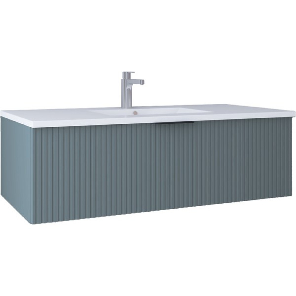 Kobos New Bella 100 cm Lavabo Dolabı Blue Grey KB710028 - 1 - Beyaz Diğer Fiyatı