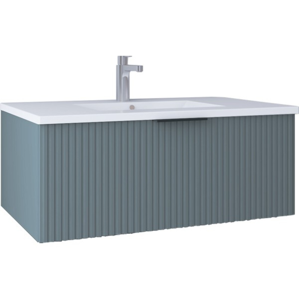 Kobos New Bella 80 cm Lavabo Dolabı Blue Grey KB710025 - 1 - Beyaz Diğer Fiyatı