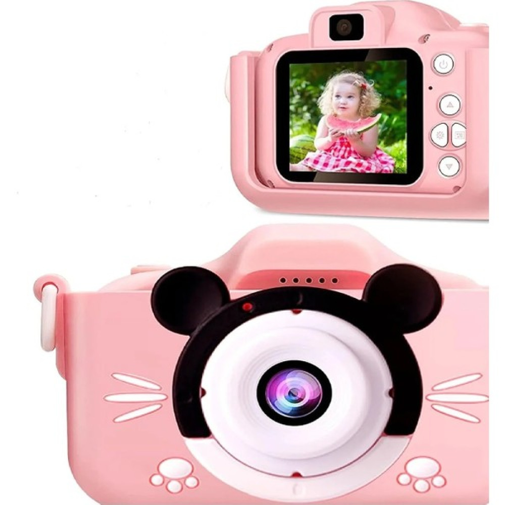 Koçak Elektronik Çocuk Dijital Fotoğraf Makinası 20 Mp Video Kaydedici 2.0 Inç Çift Kameralı KS-103 - Pembe Dijital Fotoğraf Makineleri Fiyatı