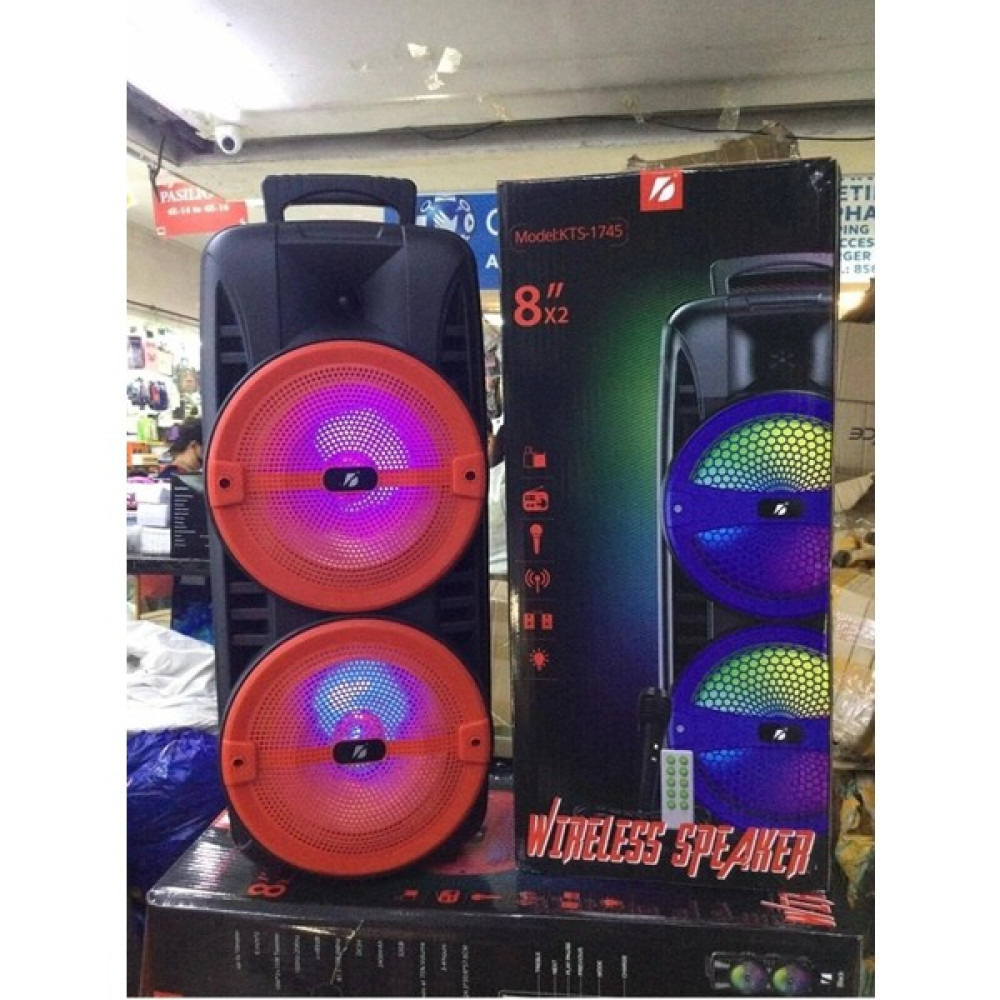Koçak Elektronik Mikrofonlu Bluetooth Hoparlör 8 Inç Taşınabilir Speaker Outdoor Parti Hoparlörü -KTS-1745 Bluetooth Hoparlör Fiyatı
