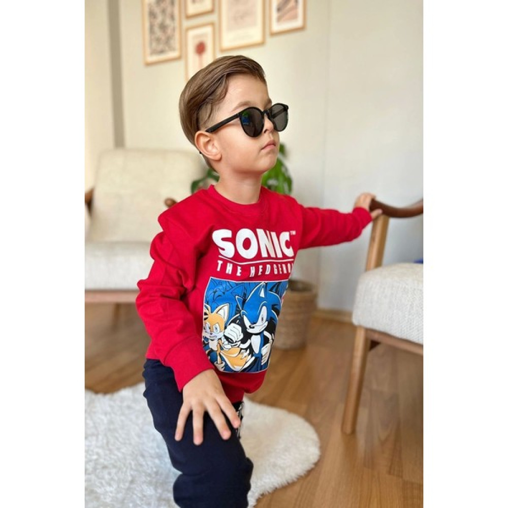 Koçak Kids Yeni Sezon Sonic Desenli Kırmızı Renk Erkek Çocuk Eşofman Takım Erkek Çocuk Giyim Takımı Fiyatı