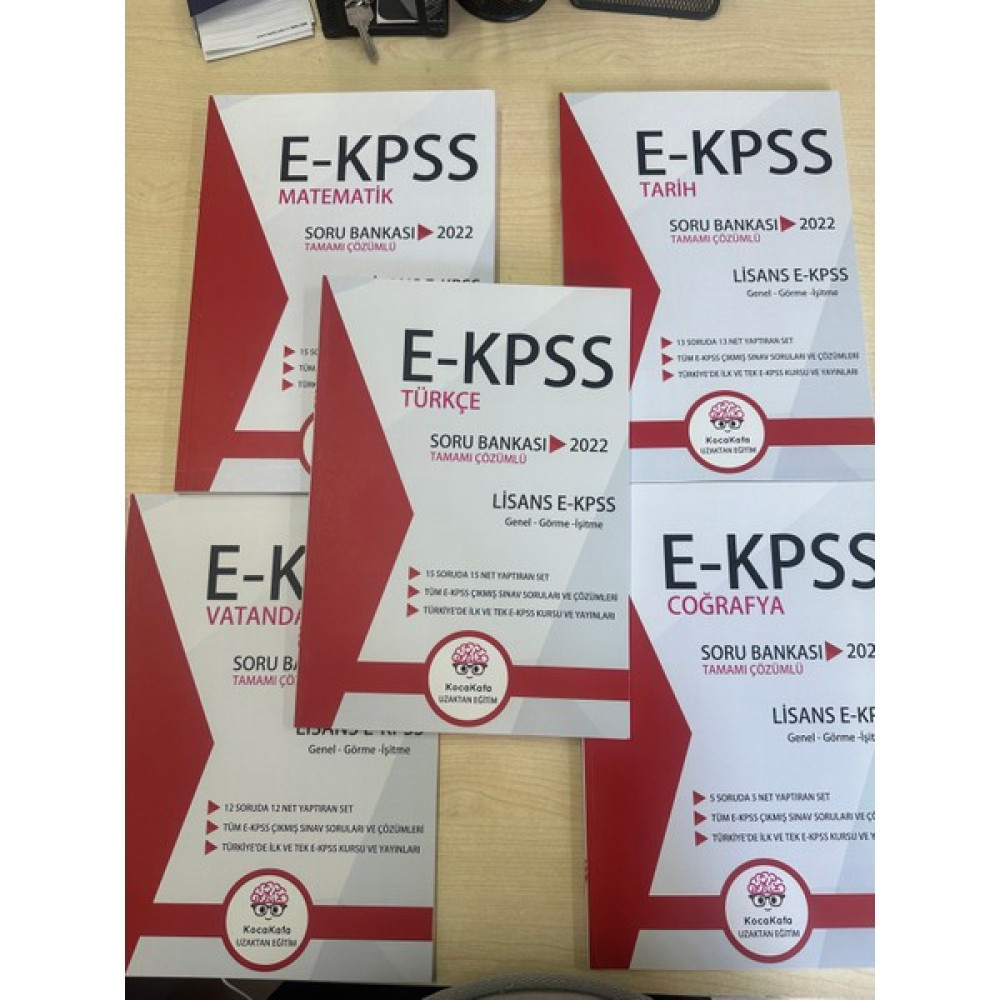 KocaKafa EKPSS Lisans Soru Bankası Tamamı Çözümlü 2022 5'li Set Ekl2 KPSS Fiyatı