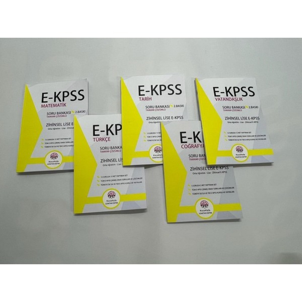 KocaKafa EKPSS Zihinsel Lise Soru Bankası 2024 5'li Set KPSS Fiyatı