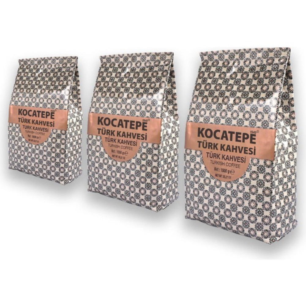 Kocatepe Kahve Türk Kahvesi 1 kg x 3'lü Paket Kahve Fiyatı