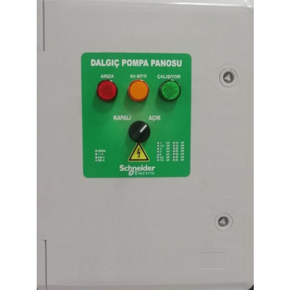 Kocatürk Elektrik Trifaze Dalgıç Pompa Kumanda Panosu Schndier - 4 HP(3kW) Oto Boyaları Fiyatı