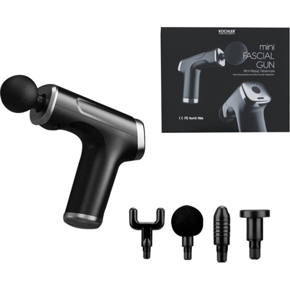 Kochler 4 Başlıklı Mini Fascial Gun Profesyonel Masaj Tabancası ve Masaj Aleti Masaj Cihazları Fiyatı