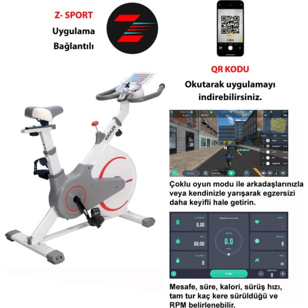 Kochler Profesyonel Spinning Bike Kondisyon Bisikleti ve Egzersiz Aleti - Kondisyon Aleti Kondisyon Bisikletleri Fiyatı