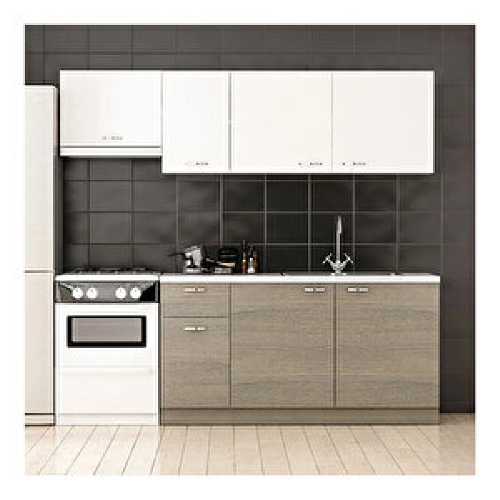 Koçtaş Basic Aspiratör Modüllü 220 cm Mutfak Dolabı Mutfak Dolabı / Mobilyası Fiyatı