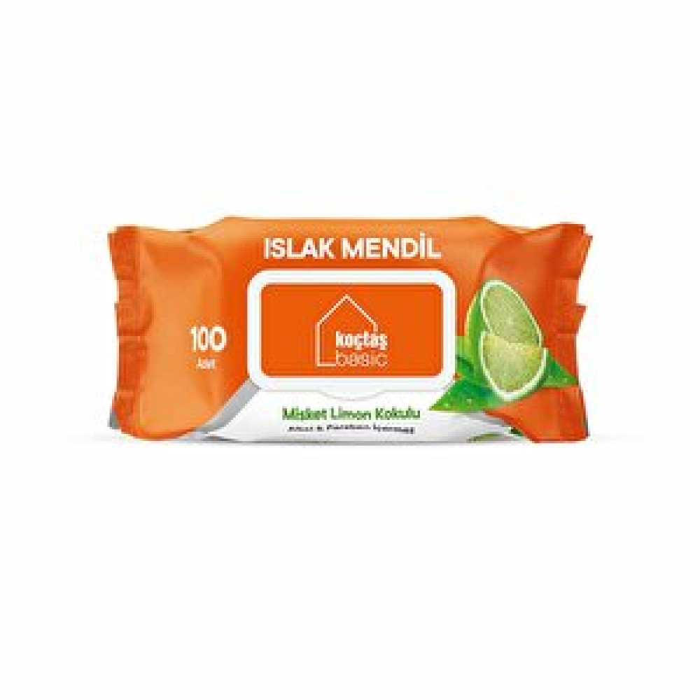 Koçtaş Basic Islak Mendil Misket Limon Kokulu. 100'lü Temizlik Malzemeleri Fiyatı