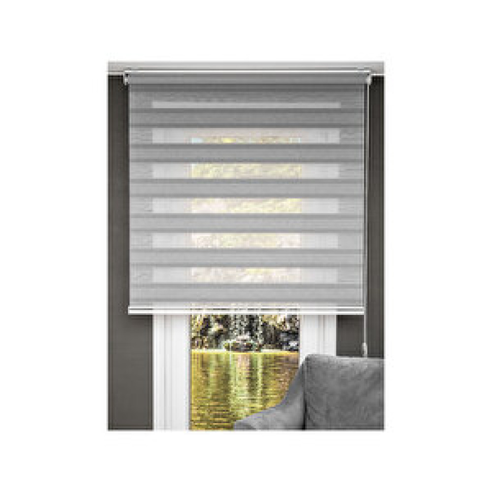 Koçtaş Plus İki Pileli Gri Zebra Stor Perde 140x200 cm Stor Perde Fiyatı