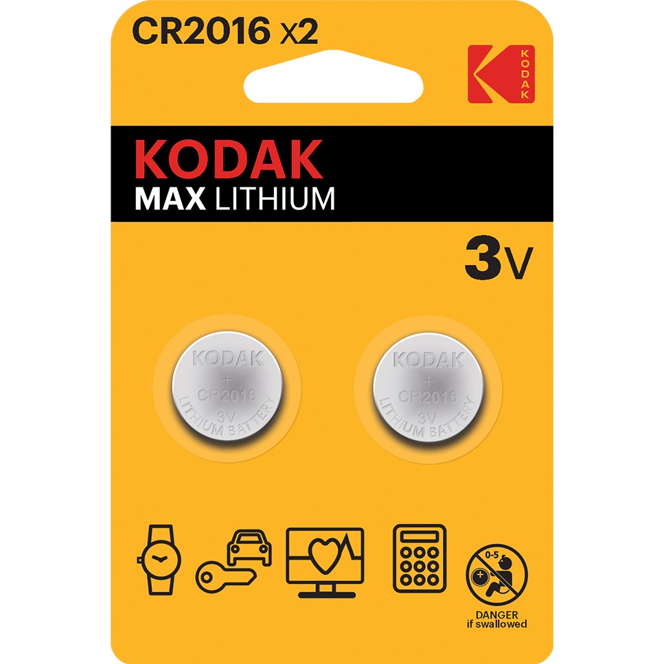 Kodak 2 Adet Cr2016 Ultra Lityum Para Pil Normal & Şarj Edilebilir Piller Fiyatı