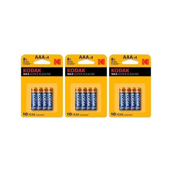 Kodak Max Super 3x4 Adet Ince Pil