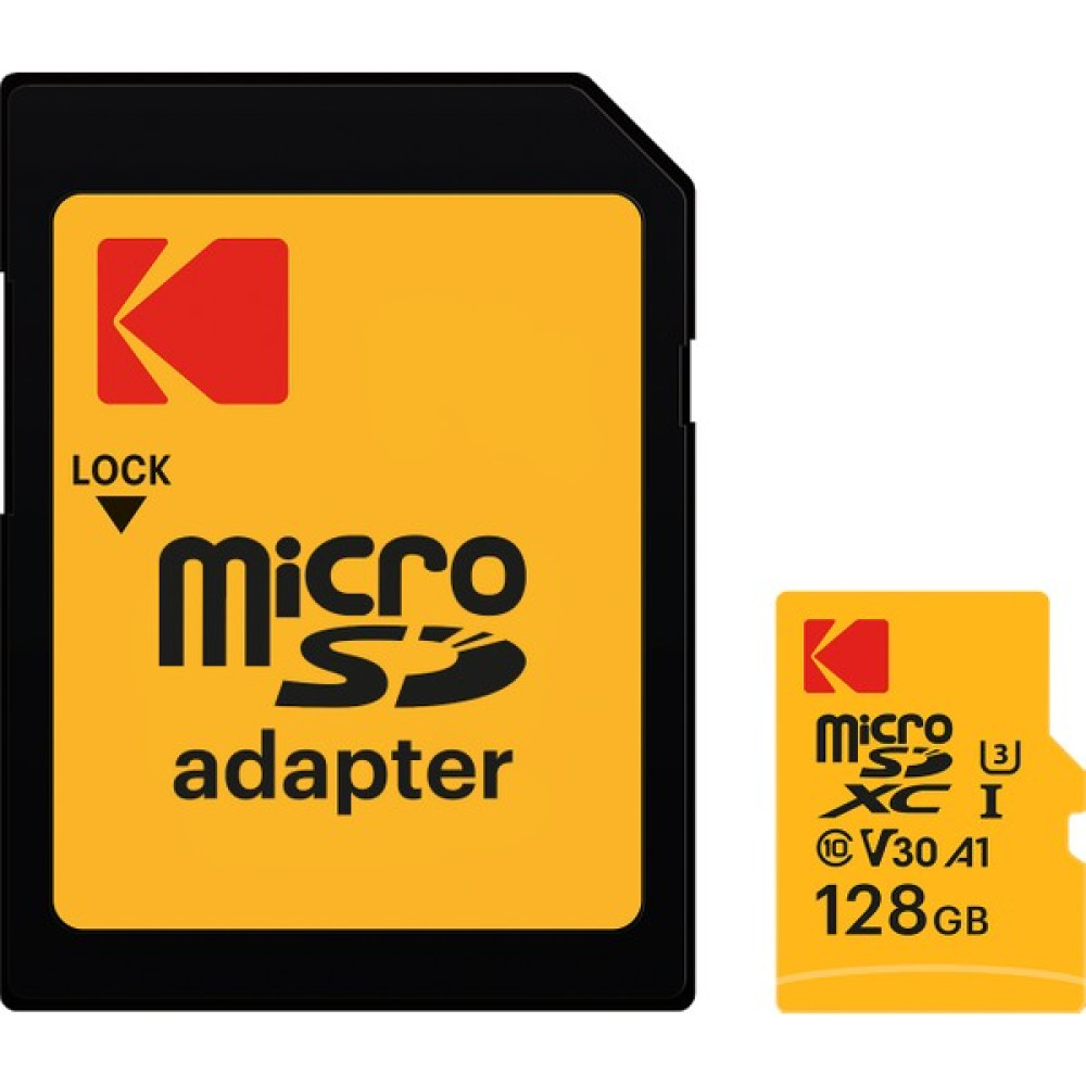 Kodak Msd 128GB Uhs-I U3 Ultra Ultra Performans Micro Sd Kart + Sd Adaptör Hafıza Kartları Fiyatı