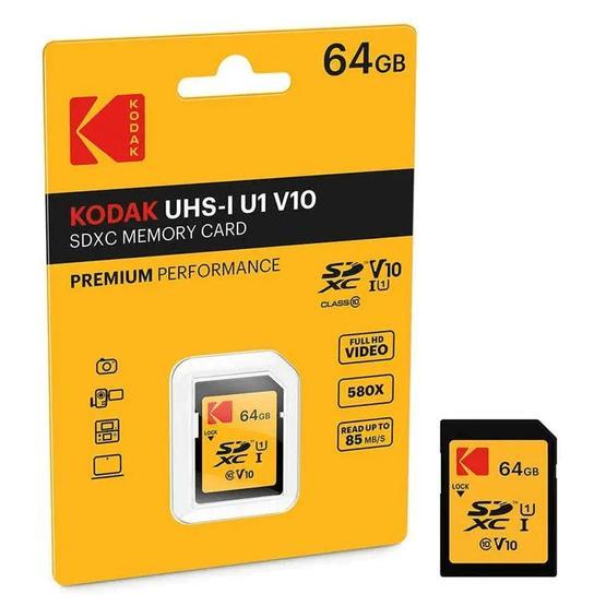 Kodak Sd 64GB Uhs1 U1 V10 Premium Performans Sd Hafıza Kartı