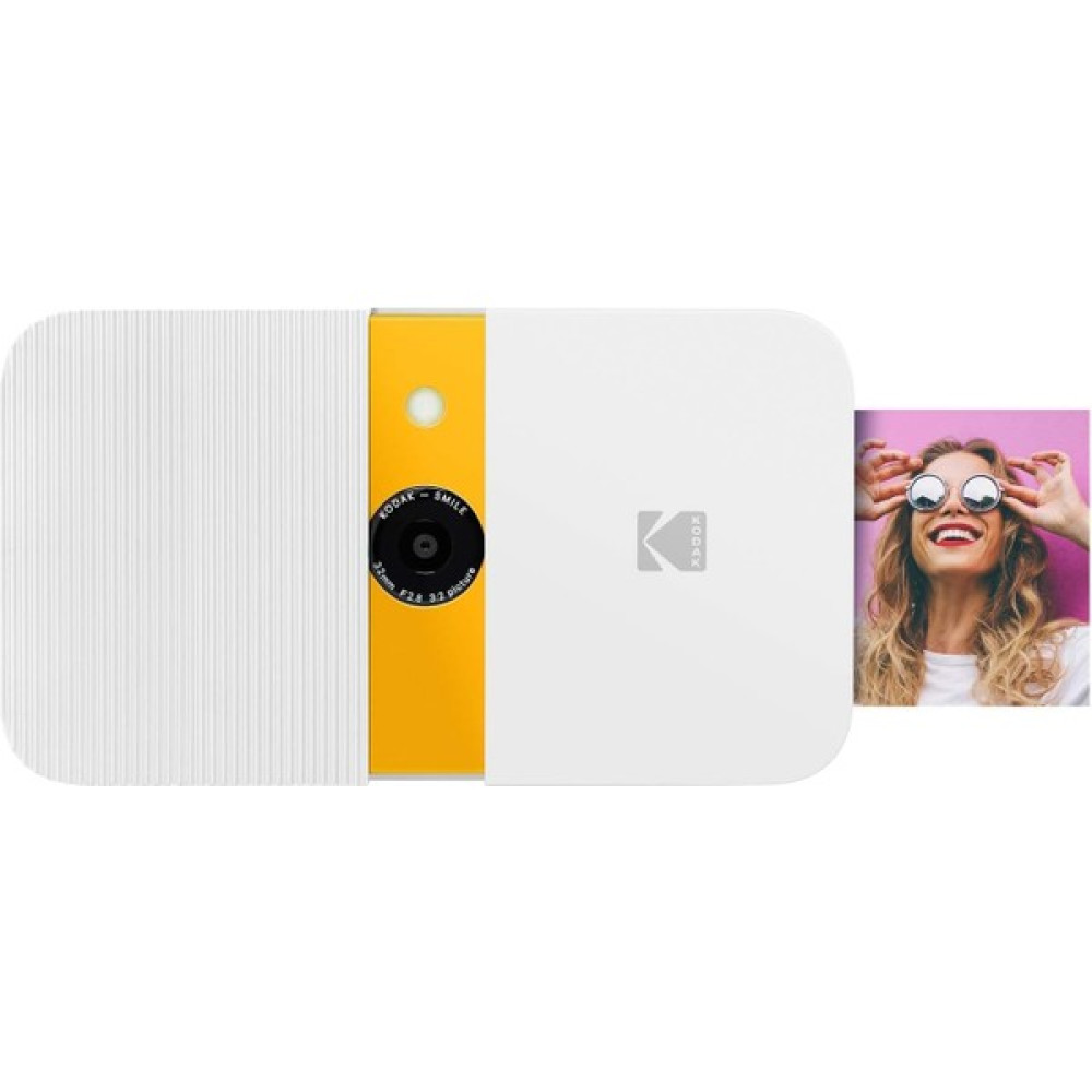 Kodak Smile Anında Baskı Dijital Fotoğraf Makinesi – Kaydırarak Açılabilen 10MP Kamera - Beyaz Dijital Fotoğraf Makineleri Fiyatı