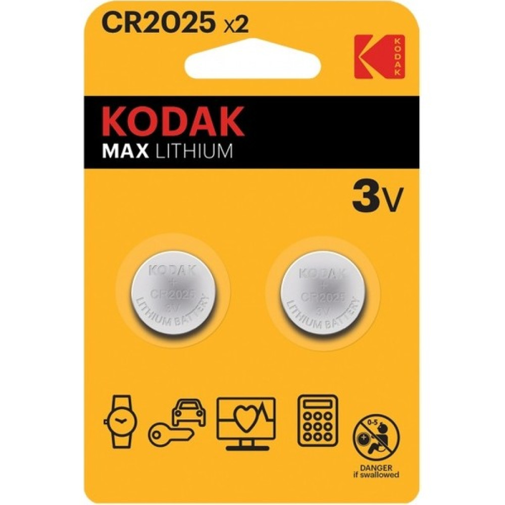 Kodak Ultra Lityum CR2025 Para Pil 2'li Normal & Şarj Edilebilir Piller Fiyatı