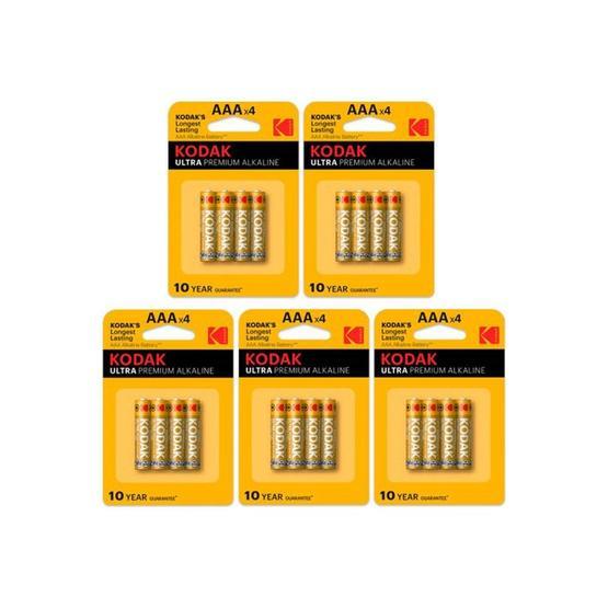 Kodak Ultra Premium Alkalin 5x4 20 Adet Alkalin İnce Pil