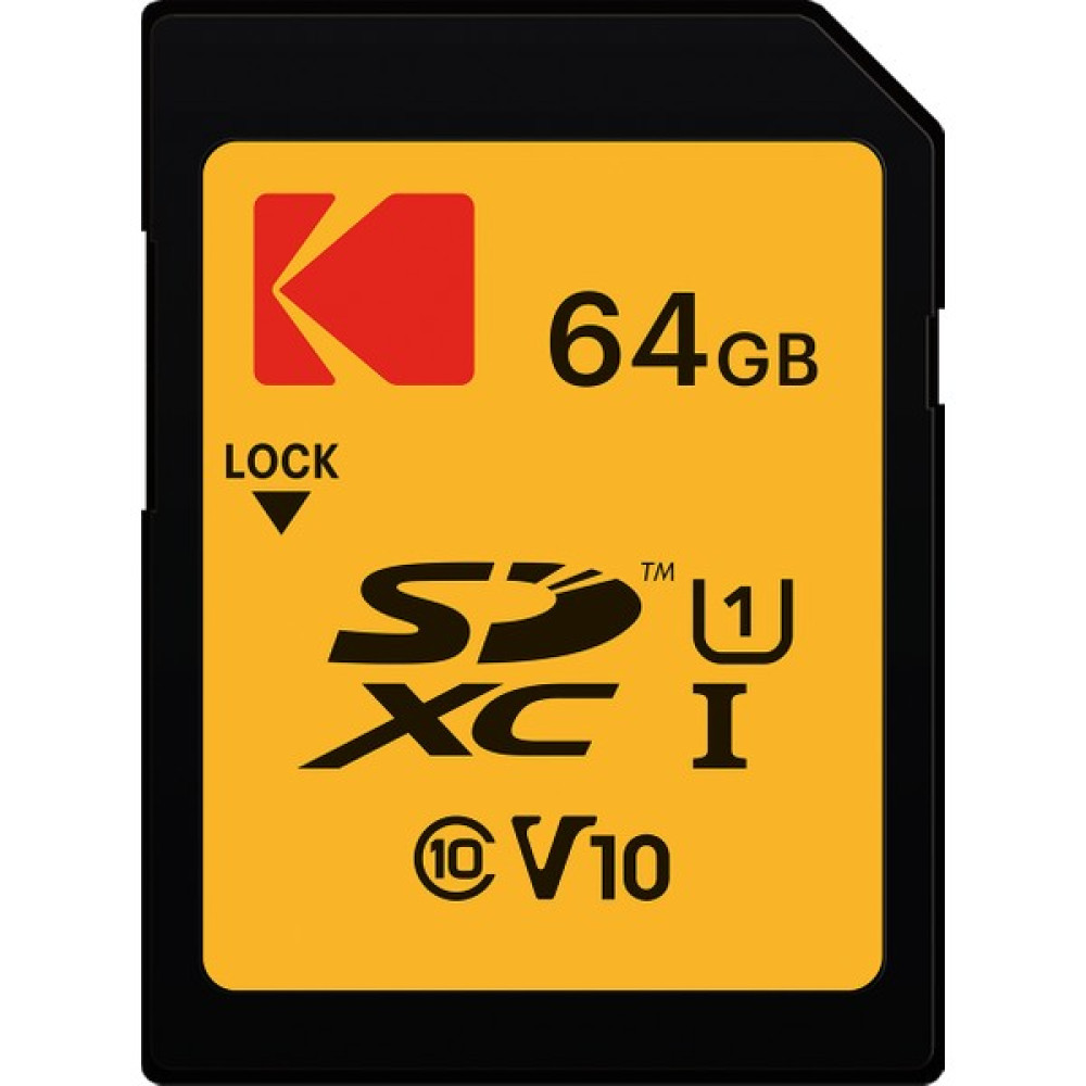 Kodak V10 Premium Performans 64GB SDXC-I U1 SD Hafıza Kartı Hafıza Kartları Fiyatı