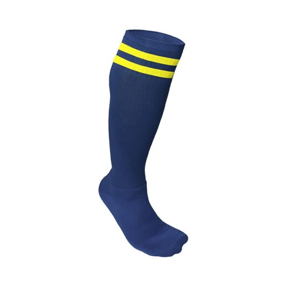Kodispa Star 2 Lüx Futbol - Tozluk Çorap Sarı - Lacivert Çorap (Outdoor) Fiyatı