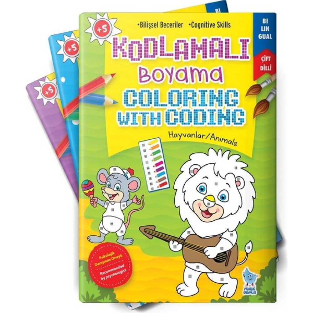 Kodlamalı Boyama (4 Kitap) - Kolektif Aktivite & Eğitici Kitaplar Fiyatı