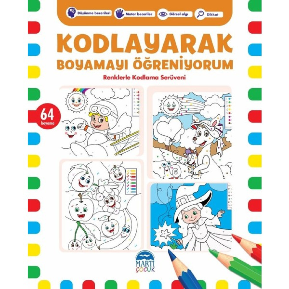 Kodlayarak Boyamayı Öğreniyorum-7 - Kerem Altındağ Aktivite & Eğitici Kitaplar Fiyatı