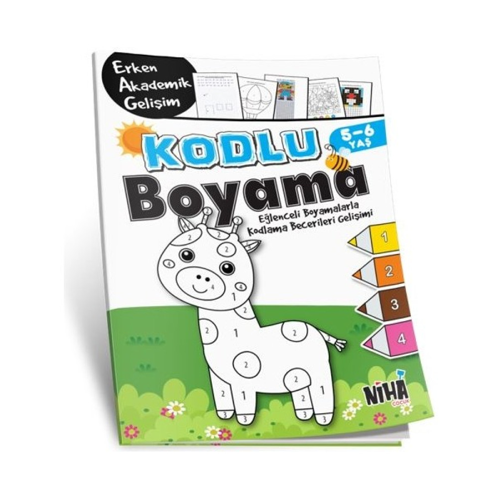 Kodlu Boyama 5 - 6 Yaş Aktivite & Eğitici Kitaplar Fiyatı