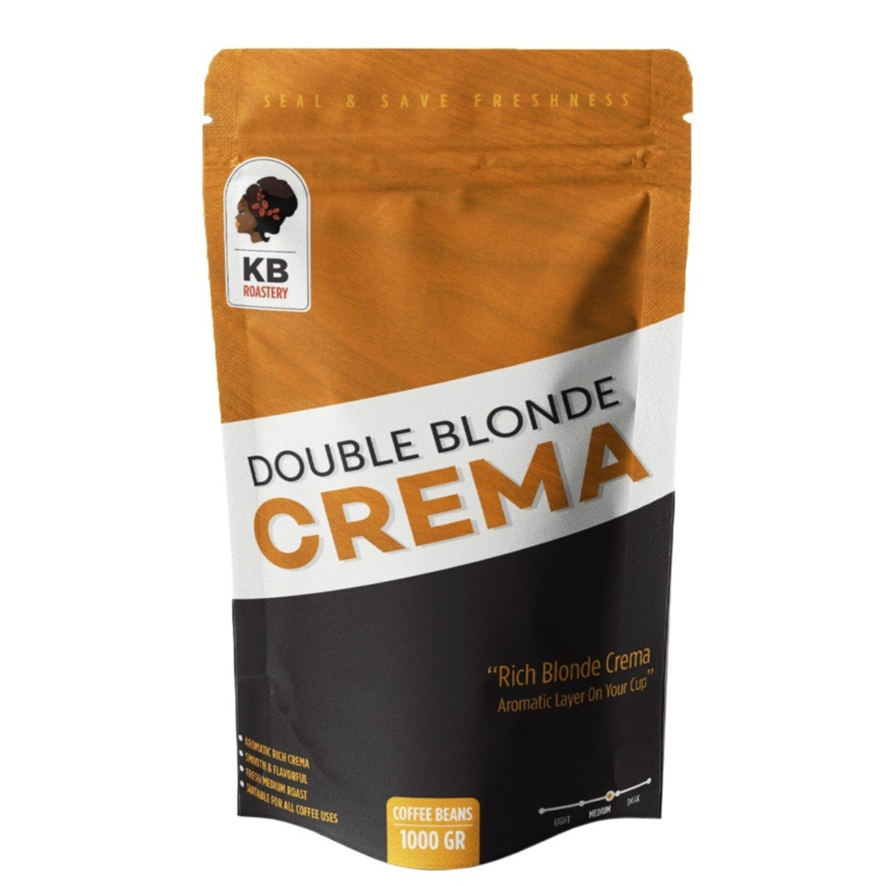 KOFFIEBOON Double Blonde Crema - 1 Kg - Çekirdek Kahve - Orta-koyu Kavrulmuş - Espresso / Filtre Kahve Uyumlu - Kahve Fiyatı