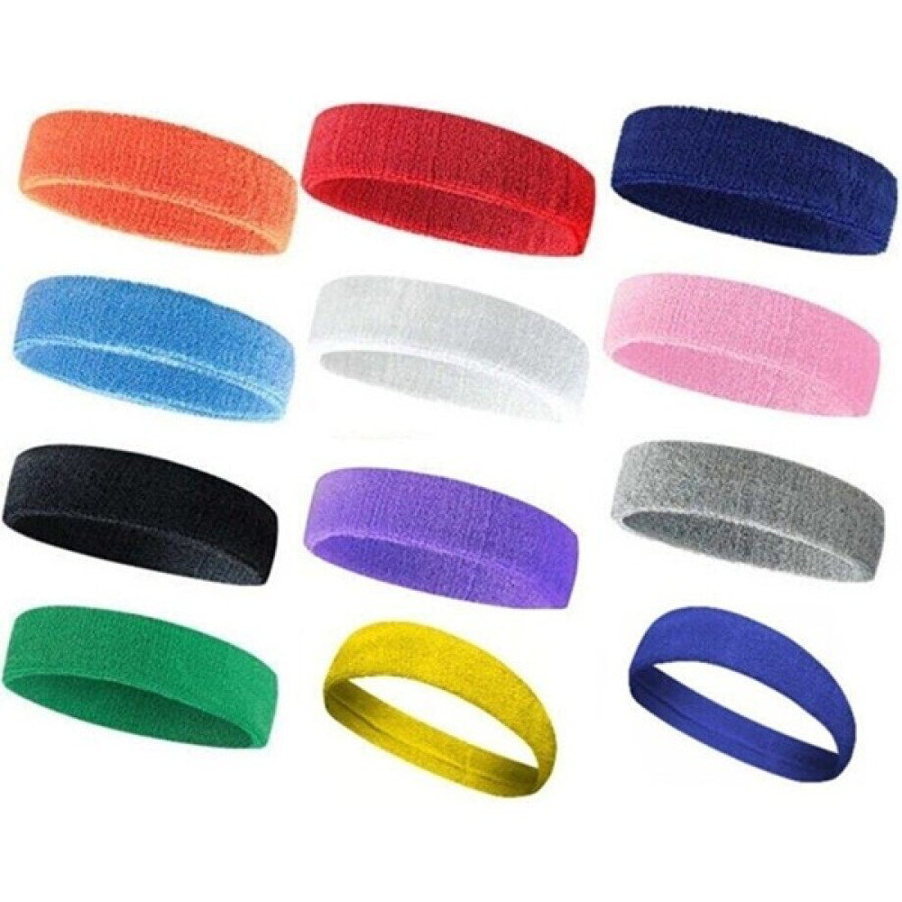 Kogam 12 Adet Spor Havlu Kafa Bandı Fitness Futbol Basketbol Tenis Için Headband 12 Renk Tenis & Badminton Fiyatı