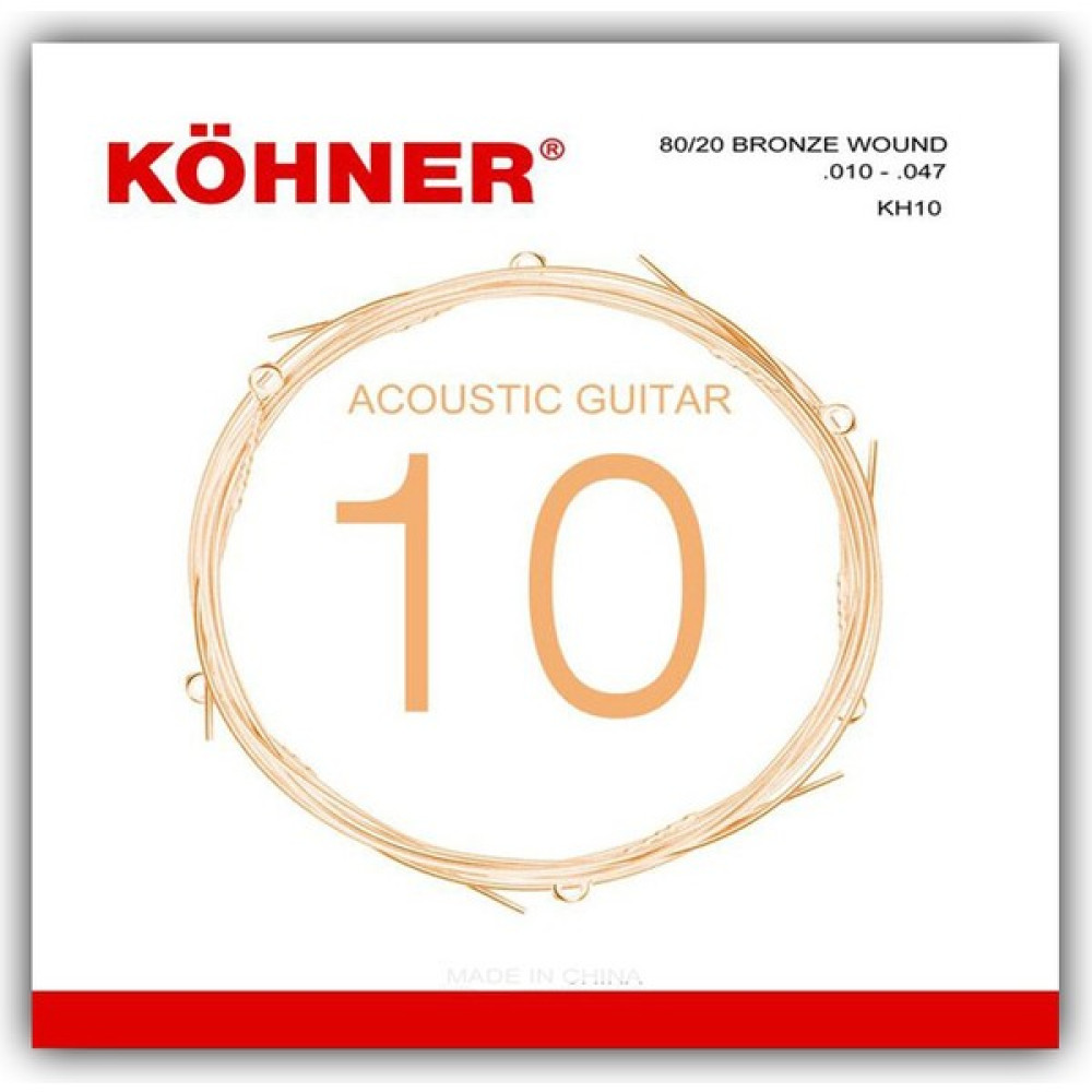 Köhner KH-10 Profesyonel Akustik Gitar Teli (010) Müzik Aleti Aksesuarları Fiyatı